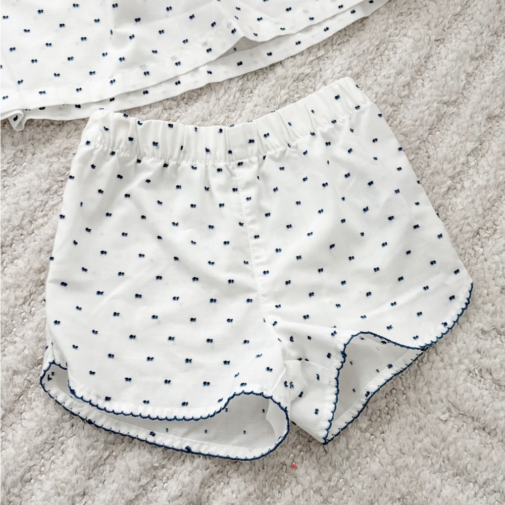 NWOT - GAP Toddler Girls Flutter Tank Top & Shorts Summer Pajamas PJ Set 2 YRS - Picture 2 of 6